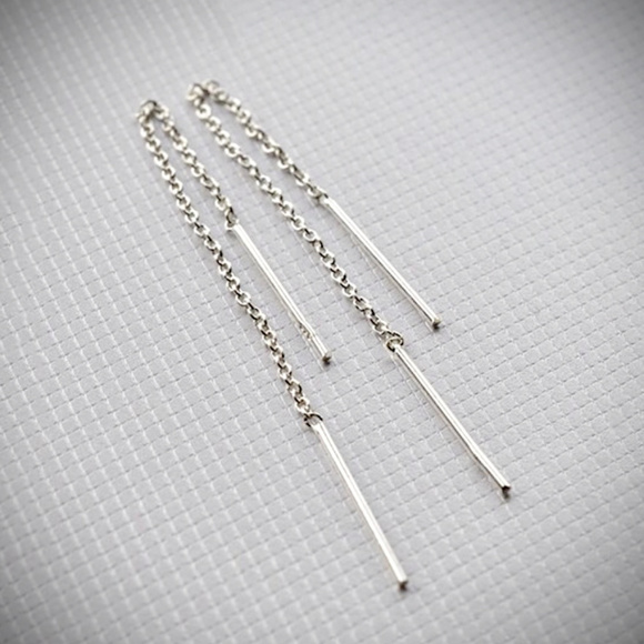 💚2/$40💚 Dainty Sterling Silver Threader Earrings - Picture 2 of 7